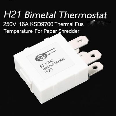 H21 Bimetall-Thermostat 250V 16A 50-150C KSD9700 Wärmeschutzschalter für Papierschredder