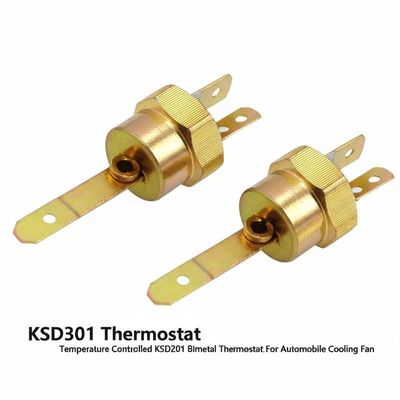KSD301 Bimetall-Thermostat mit 100000 Zyklen Schließer oder Öffner für Automobil-Kühlgebläse