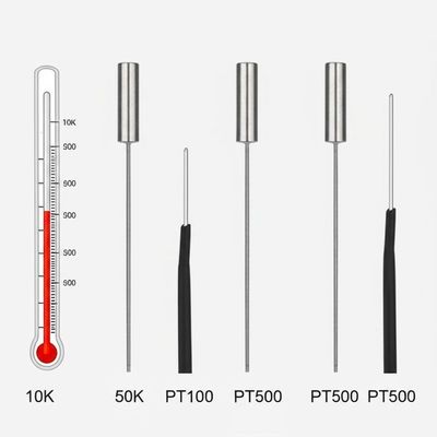 Temperatursensorprobe 10K 50K Platin Resistoren NTC Thermistor Platin Widerstand PT100 PT500 Platin Thermocouple Prob