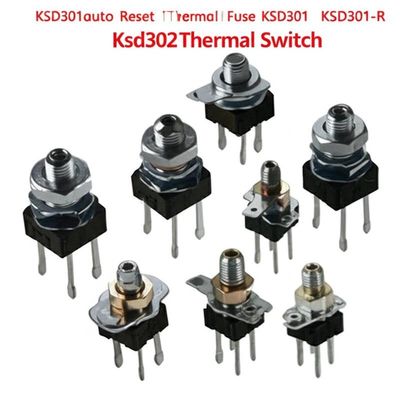 KSD301 Bimetallthermostat mit Temperaturbereich von 0-250°C 100000 Zyklen und normalerweise geschlossenem oder geöffnetem Schalter