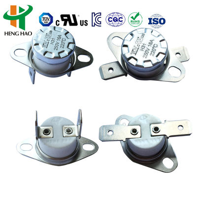 Normalerweise offener KSD301 Thermostat 250V 16A Auto-Reset Temperaturregler mit 100.000 Zyklen und 0~250℃ Bereich